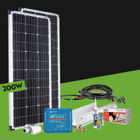 Caravan Solaranlage 200W 12V MPPT